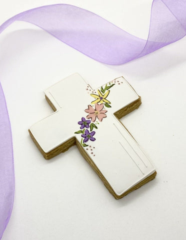 Spring Flowers Cross