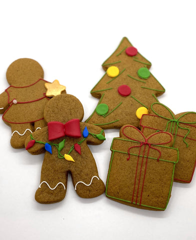 Tree Trimming Gingerbread Gift Box