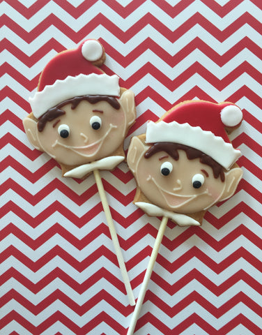 Elf Cookie Pops