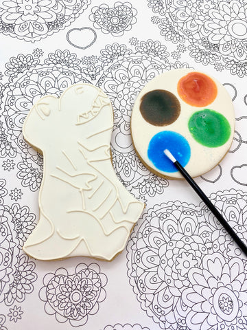Paint Your Own Dinosaur Cookie