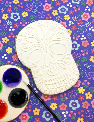 Paint Your Own Day of the Dead Skull Cookie