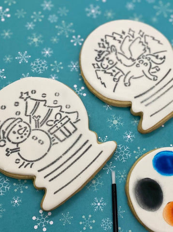 Paint Your Own Snow Globe Cookie